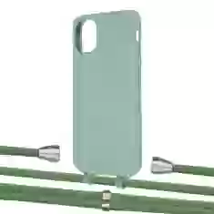 Чехол Upex Alter Eyelets for iPhone 11 Basil with Aide Mint and Casquette Silver (UP110357)