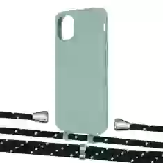 Чохол Upex Alter Eyelets for iPhone 11 Basil with Aide Black Dots and Casquette Silver (UP110367)