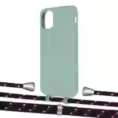 Чохол Upex Alter Eyelets for iPhone 11 Basil with Aide Blue Marine and Casquette Silver (UP110369)