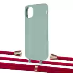 Чохол Upex Alter Eyelets for iPhone 11 Basil with Aide Red and Casquette Gold (UP110384)