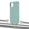 Чехол Upex Alter Eyelets for iPhone 11 Basil with Aide Gray and Casquette Gold (UP110394)