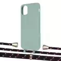 Чохол Upex Alter Eyelets for iPhone 11 Basil with Aide Blue Marine and Casquette Gold (UP110404)