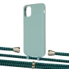 Чохол Upex Alter Eyelets for iPhone 11 Basil with Aide Emeraude and Casquette Gold (UP110417)