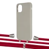 Чехол Upex Alter Eyelets for iPhone 11 Anchor with Aide Red and Casquette Silver (UP110489)