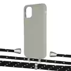 Чохол Upex Alter Eyelets for iPhone 11 Anchor with Aide Black Dots and Casquette Silver (UP110507)
