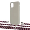 Чехол Upex Alter Eyelets for iPhone 11 Anchor with Aide Burgundy Camouflage and Casquette Silver (UP110513)
