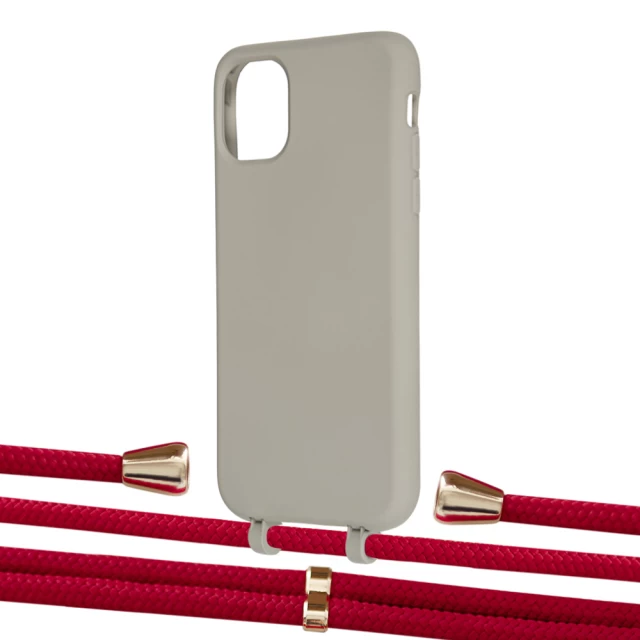 Чохол Upex Alter Eyelets for iPhone 11 Anchor with Aide Red and Casquette Gold (UP110524)