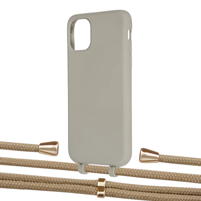 Чехол Upex Alter Eyelets for iPhone 11 Anchor with Aide Sand and Casquette Gold (UP110537)