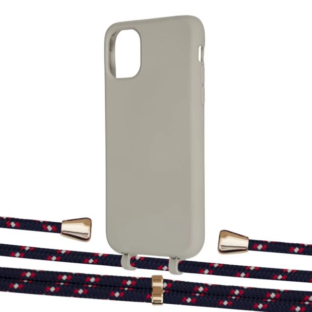 Чохол Upex Alter Eyelets for iPhone 11 Anchor with Aide Blue Marine and Casquette Gold (UP110544)
