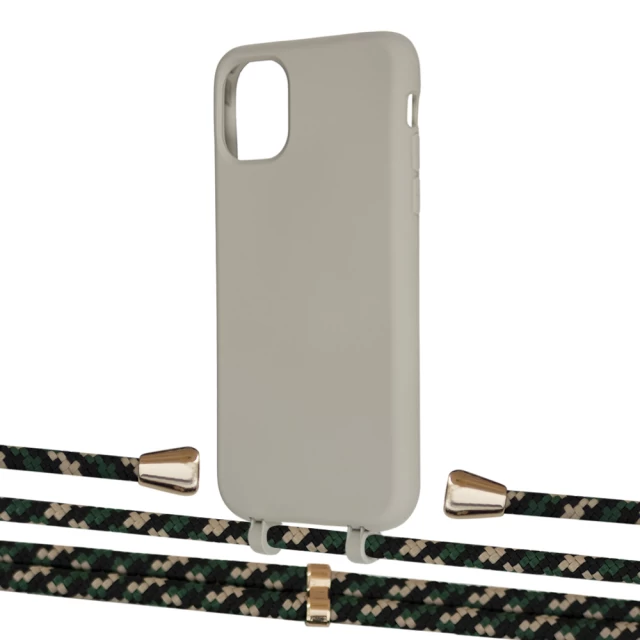 Чехол Upex Alter Eyelets for iPhone 11 Anchor with Aide Juniper Camouflage and Casquette Gold (UP110549)