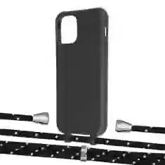 Чохол Upex Alter Eyelets for iPhone 11 Pro Onyx with Aide Black Dots and Casquette Silver (UP110647)