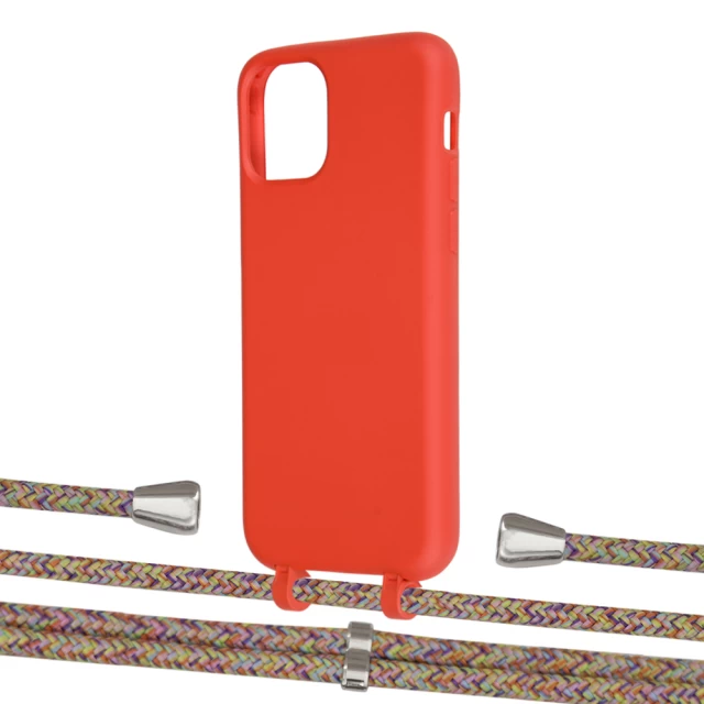 Чехол Upex Alter Eyelets for iPhone 11 Pro Red with Aide Confondre and Casquette Silver (UP110799)