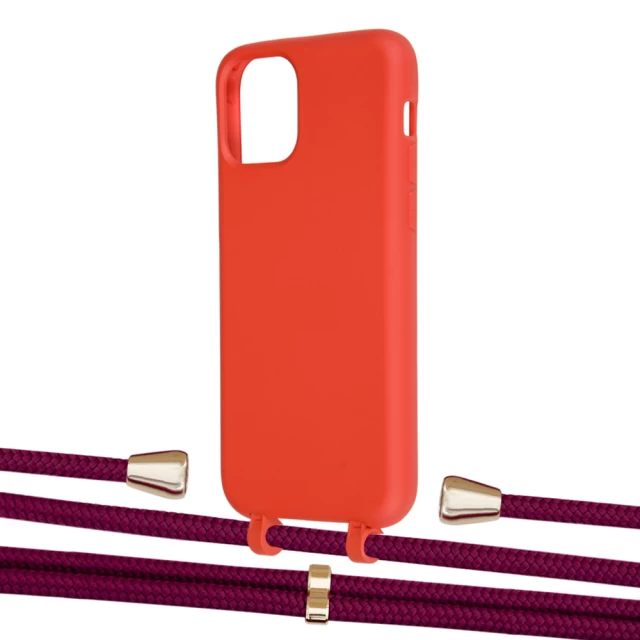 Чехол Upex Alter Eyelets for iPhone 11 Pro Red with Aide Byzantine and Casquette Gold (UP110807)