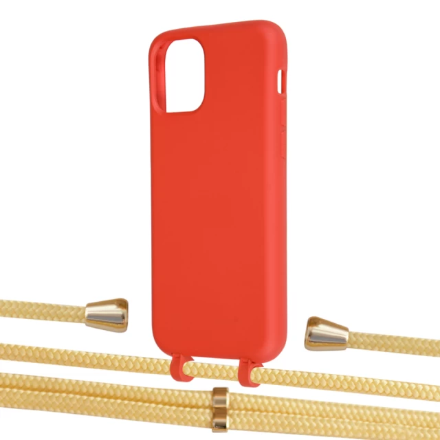 Чехол Upex Alter Eyelets for iPhone 11 Pro Red with Aide Banana and Casquette Gold (UP110820)