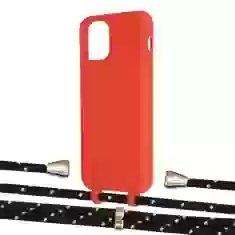 Чохол Upex Alter Eyelets for iPhone 11 Pro Red with Aide Black Dots and Casquette Gold (UP110822)