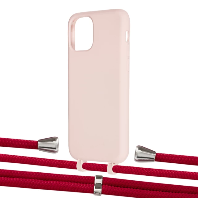 Чехол Upex Alter Eyelets for iPhone 11 Pro Crepe with Aide Red and Casquette Silver (UP110909)