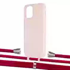 Чехол Upex Alter Eyelets for iPhone 11 Pro Crepe with Aide Red and Casquette Silver (UP110909)