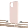 Чехол Upex Alter Eyelets for iPhone 11 Pro Crepe with Aide Peony Pink and Casquette Silver (UP110923)