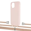 Чехол Upex Alter Eyelets for iPhone 11 Pro Crepe with Aide Creole Pink and Casquette Silver (UP110924)