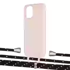 Чохол Upex Alter Eyelets for iPhone 11 Pro Crepe with Aide Black Dots and Casquette Silver (UP110927)