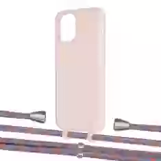 Чехол Upex Alter Eyelets for iPhone 11 Pro Crepe with Aide Blue Sunset and Casquette Silver (UP110931)