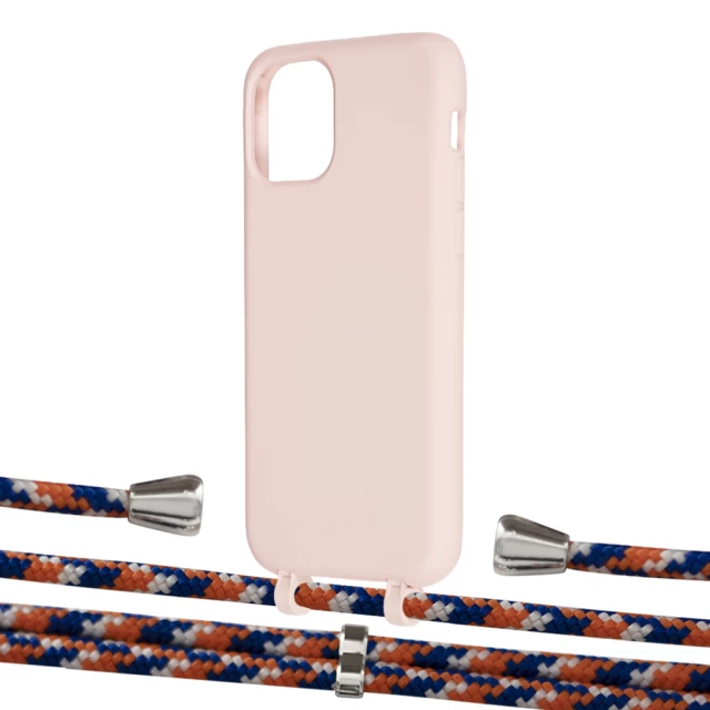 Чехол Upex Alter Eyelets for iPhone 11 Pro Crepe with Aide Orange Azure and Casquette Silver (UP110932)
