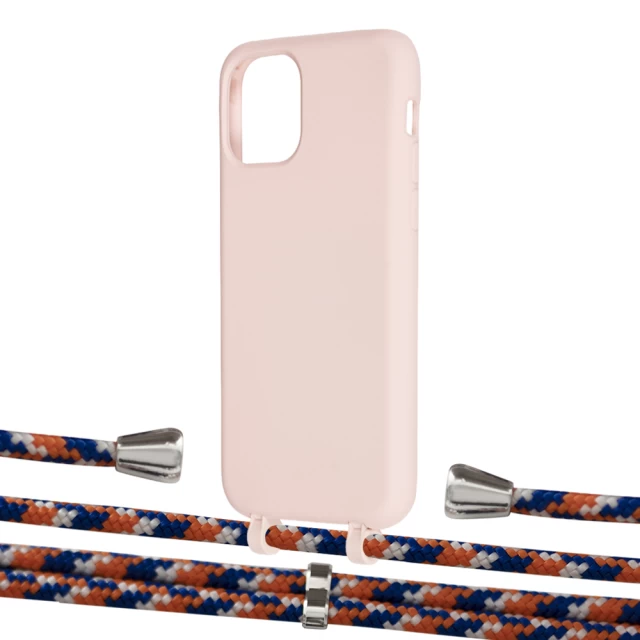 Чохол Upex Alter Eyelets for iPhone 11 Pro Crepe with Aide Orange Azure and Casquette Silver (UP110932)