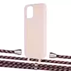 Чохол Upex Alter Eyelets for iPhone 11 Pro Crepe with Aide Burgundy Camouflage and Casquette Silver (UP110933)
