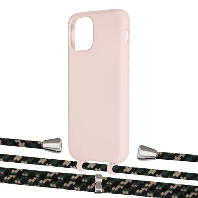 Чехол Upex Alter Eyelets for iPhone 11 Pro Crepe with Aide Juniper Camouflage and Casquette Silver (UP110934)