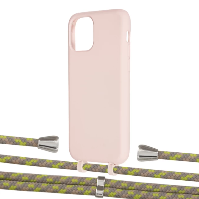 Чехол Upex Alter Eyelets for iPhone 11 Pro Crepe with Aide Lime Camouflage and Casquette Silver (UP110937)