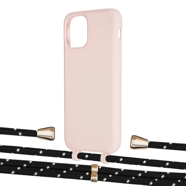 Чехол Upex Alter Eyelets for iPhone 11 Pro Crepe with Aide Black Dots and Casquette Gold (UP110962)