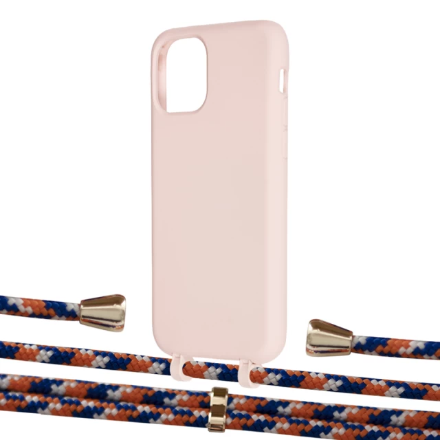 Чехол Upex Alter Eyelets for iPhone 11 Pro Crepe with Aide Orange Azure and Casquette Gold (UP110967)