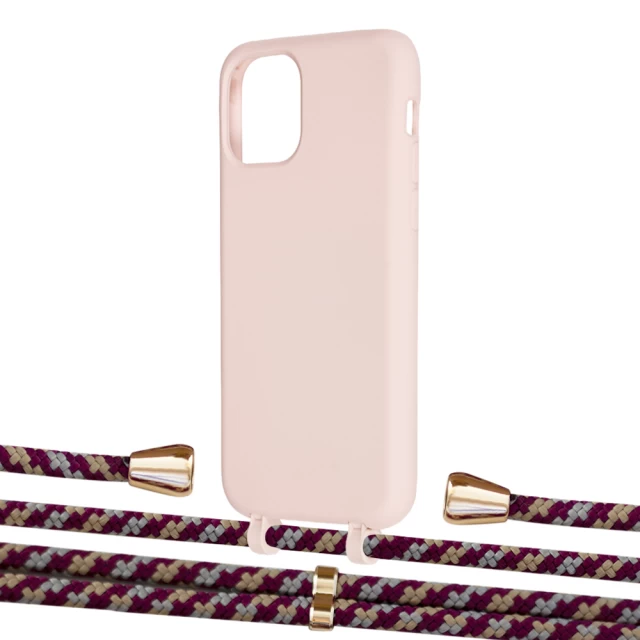 Чохол Upex Alter Eyelets for iPhone 11 Pro Crepe with Aide Burgundy Camouflage and Casquette Gold (UP110968)