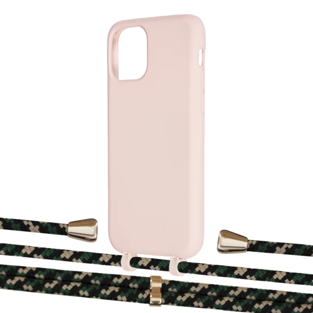 Чохол Upex Alter Eyelets for iPhone 11 Pro Crepe with Aide Juniper Camouflage and Casquette Gold (UP110969)