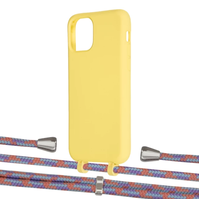 Чохол Upex Alter Eyelets for iPhone 11 Pro Daffodil with Aide Blue Sunset and Casquette Silver (UP111071)
