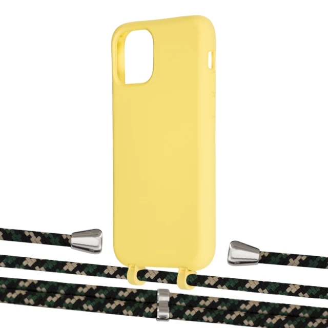 Чехол Upex Alter Eyelets for iPhone 11 Pro Daffodil with Aide Juniper Camouflage and Casquette Silver (UP111074)