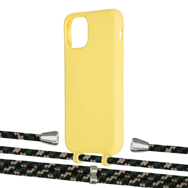 Чохол Upex Alter Eyelets for iPhone 11 Pro Daffodil with Aide Juniper Camouflage and Casquette Silver (UP111074)