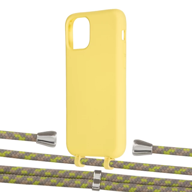 Чехол Upex Alter Eyelets for iPhone 11 Pro Daffodil with Aide Lime Camouflage and Casquette Silver (UP111077)