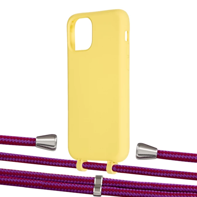 Чехол Upex Alter Eyelets for iPhone 11 Pro Daffodil with Aide Rouge Cramoisi and Casquette Silver (UP111081)