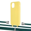 Чехол Upex Alter Eyelets for iPhone 11 Pro Daffodil with Aide Emeraude and Casquette Silver (UP111082)