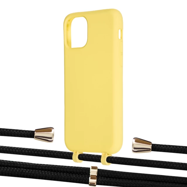 Чохол Upex Alter Eyelets for iPhone 11 Pro Daffodil with Aide Black and Casquette Gold (UP111083)