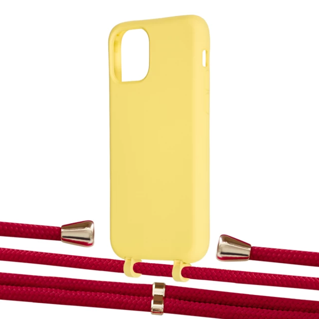 Чехол Upex Alter Eyelets for iPhone 11 Pro Daffodil with Aide Red and Casquette Gold (UP111084)