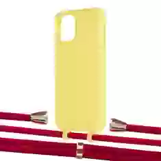 Чехол Upex Alter Eyelets for iPhone 11 Pro Daffodil with Aide Red and Casquette Gold (UP111084)