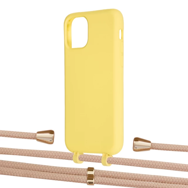 Чехол Upex Alter Eyelets for iPhone 11 Pro Daffodil with Aide Creole Pink and Casquette Gold (UP111099)