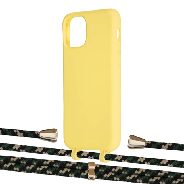 Чехол Upex Alter Eyelets for iPhone 11 Pro Daffodil with Aide Juniper Camouflage and Casquette Gold (UP111109)
