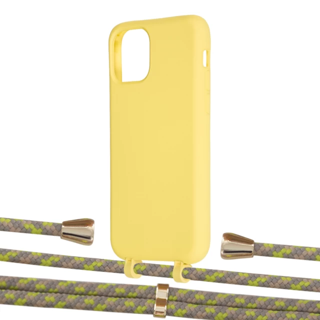 Чехол Upex Alter Eyelets for iPhone 11 Pro Daffodil with Aide Lime Camouflage and Casquette Gold (UP111112)