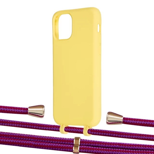Чохол Upex Alter Eyelets for iPhone 11 Pro Daffodil with Aide Rouge Cramoisi and Casquette Gold (UP111116)