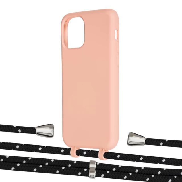 Чохол Upex Alter Eyelets for iPhone 11 Pro Tangerine with Aide Black Dots and Casquette Silver (UP111207)