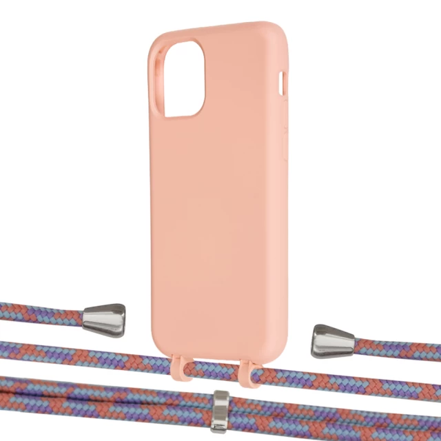 Чехол Upex Alter Eyelets for iPhone 11 Pro Tangerine with Aide Blue Sunset and Casquette Silver (UP111211)