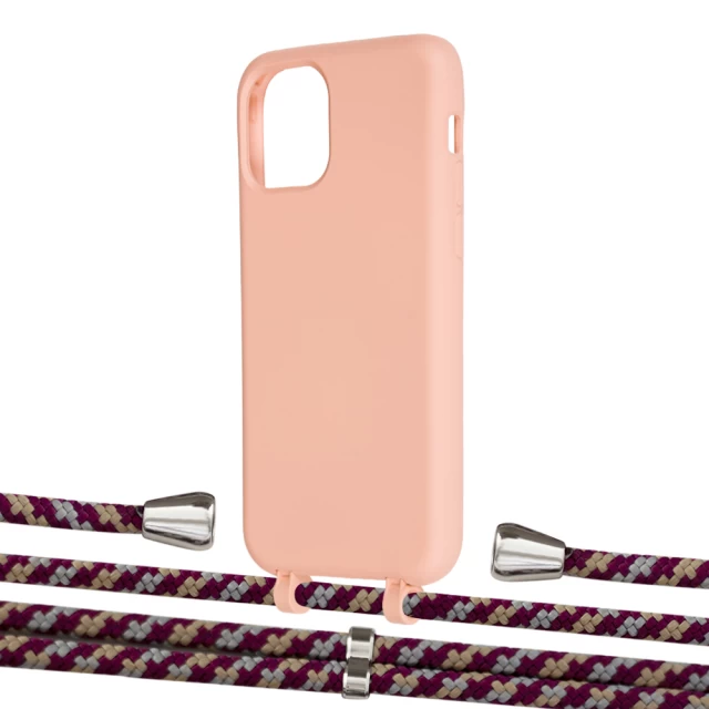 Чехол Upex Alter Eyelets for iPhone 11 Pro Tangerine with Aide Burgundy Camouflage and Casquette Silver (UP111213)